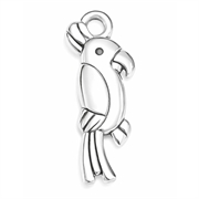 Vedhæng. Papegøje. Forsølvet. 20 mm